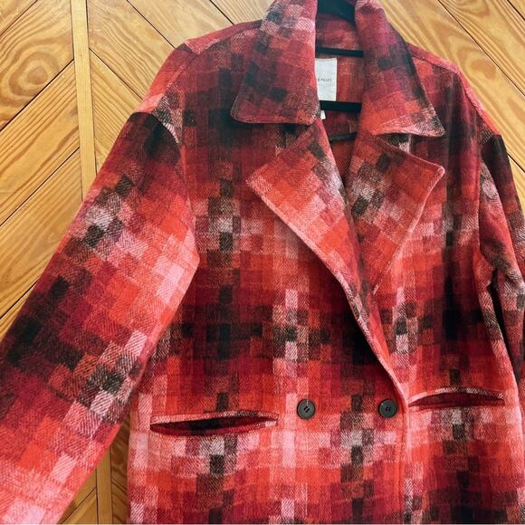 Avec Les Filles Red Plaid Jacket - Picture 6 of 6